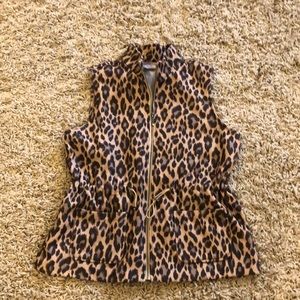 Chicos Cheetah Vest